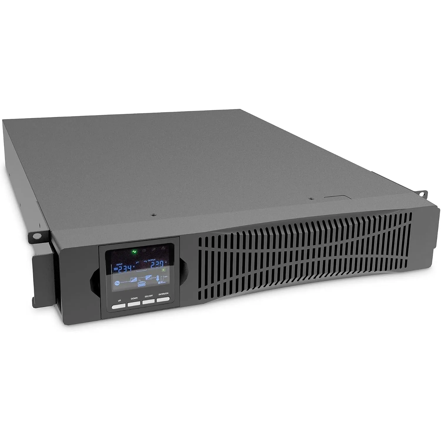 DIGITUS OnLine USV-System – 3 kVA 3 kW – 8X C13 1x C19 – 19 Zoll 2 HE