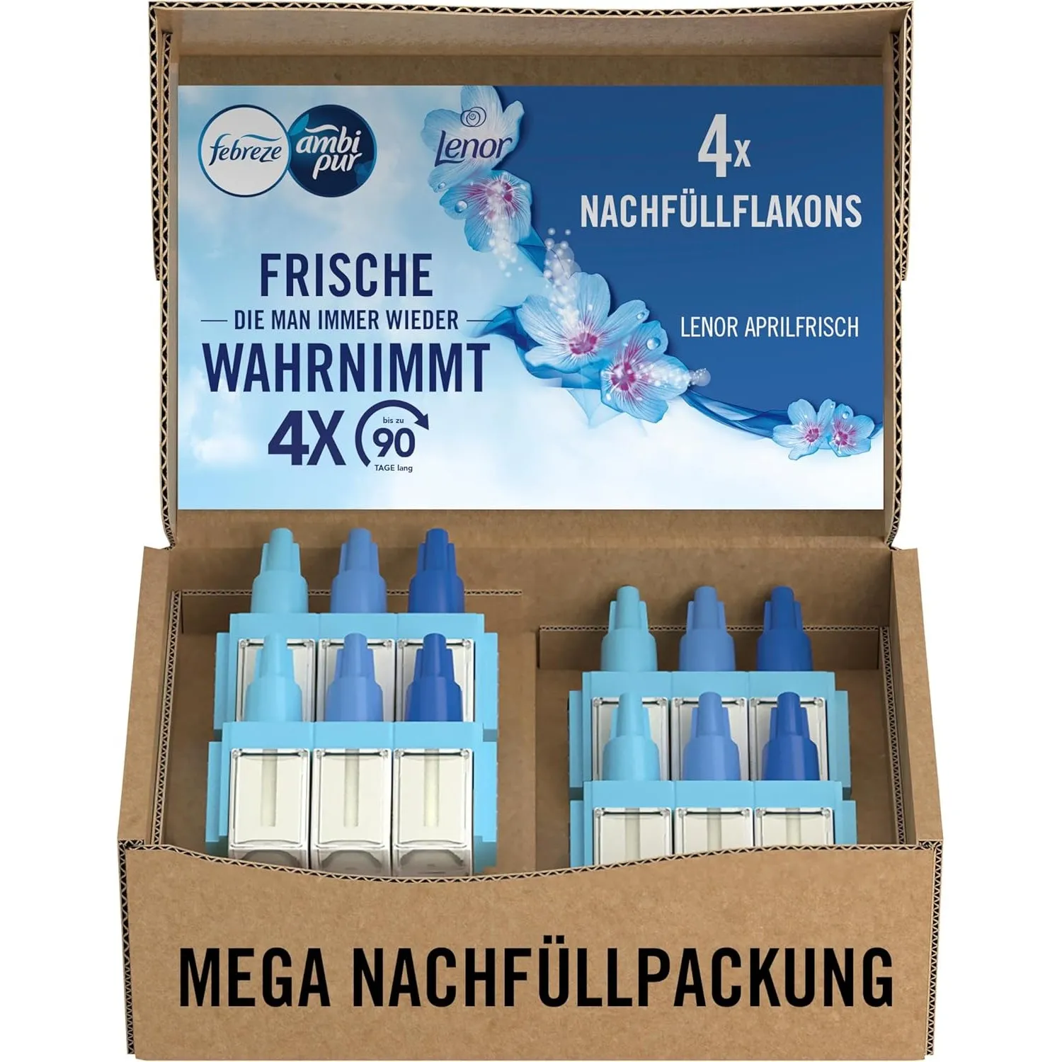 Febreze 3Volution Duftstecker 4xNachfüller, Aprilfrisch Raumduft