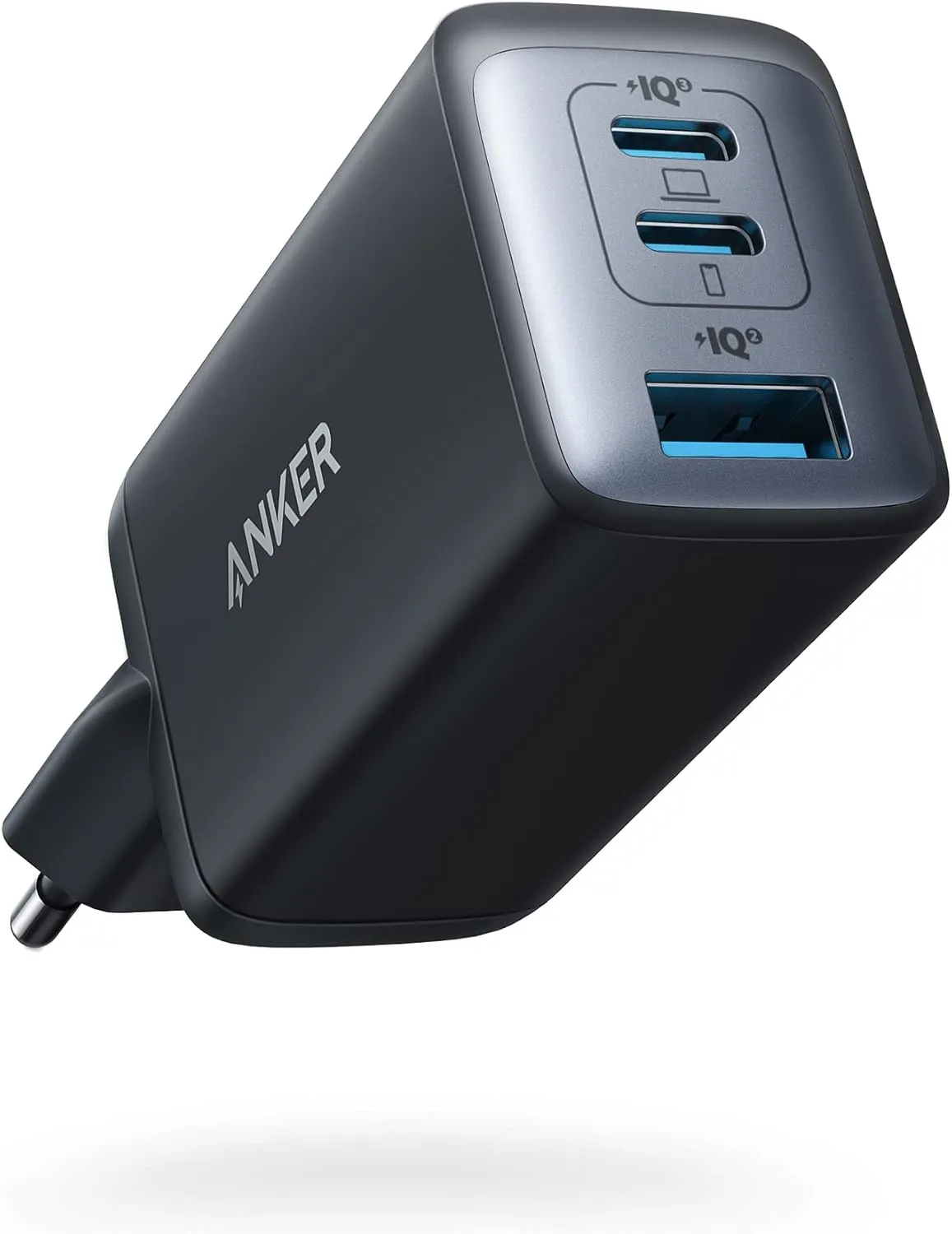 Anker USB C Ladegerät (Nano II 65W) Pod 3-Port PPS Schnellladegerät, Kompaktes USB-C Netzteil für MacBook Pro, iPad Pro, Steam Deck, Galaxy S20, Dell XPS 13, Note 20/10+, iPhone 15, Pixel