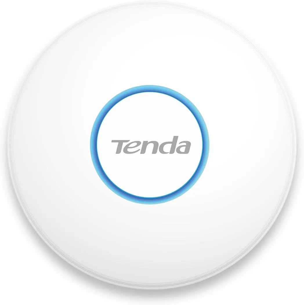 Tenda i27 AX3000 WiFi 6 Access Point (802.11ax Dualband, 1x GB PoE LAN-Port, WPA3 Sicherheit, Mehrere SSIDs, Verwaltbar…