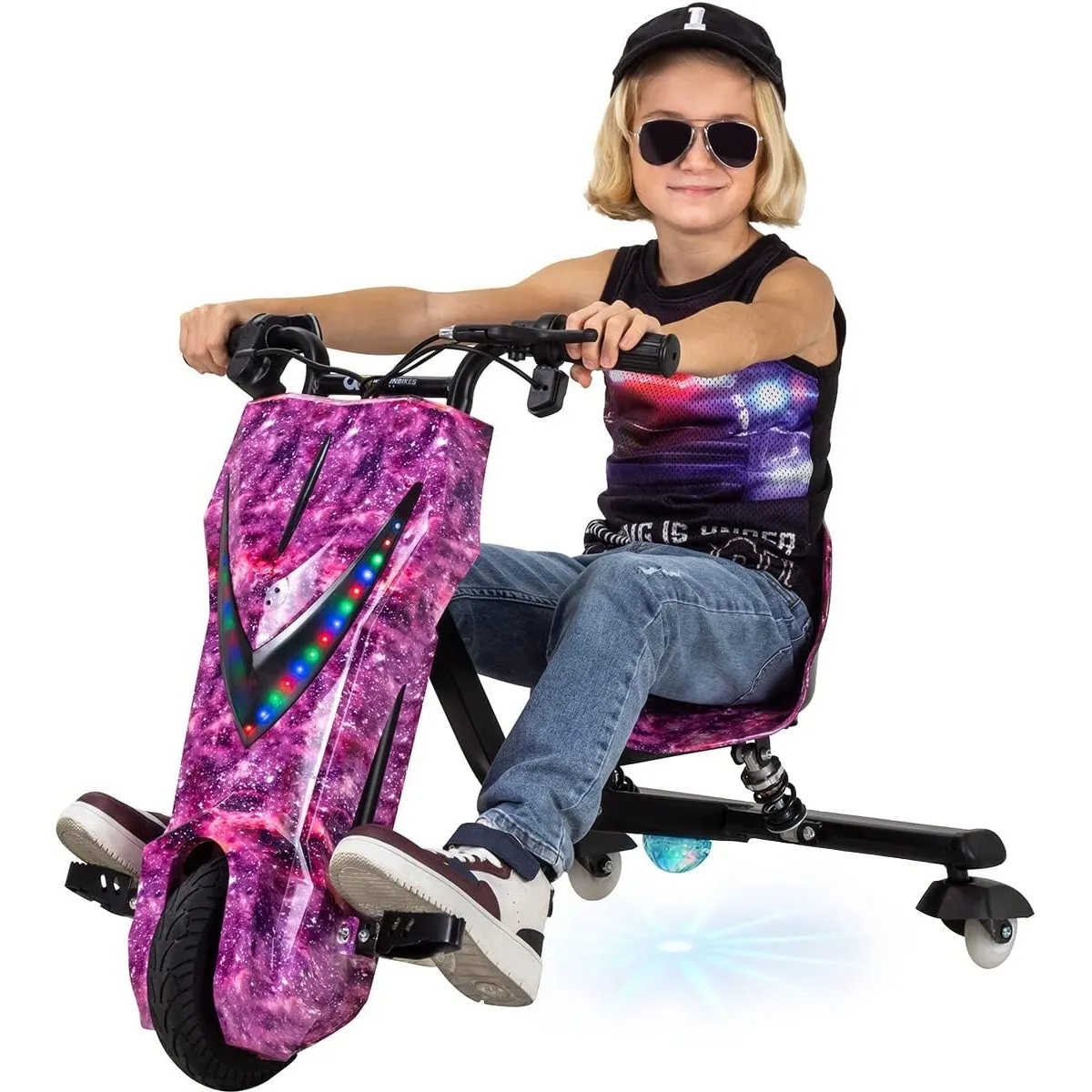 Actionbikes Motors Kinder Elektro Driftscooter (Space Purple)