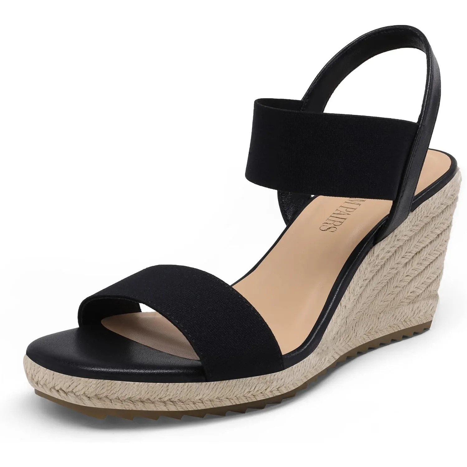 DREAM PAIRS Damen Keilsandalen Wedge Sandals Open Toe Ankle Strap Espadrilles Sandaletten Keilabsatz Sommer