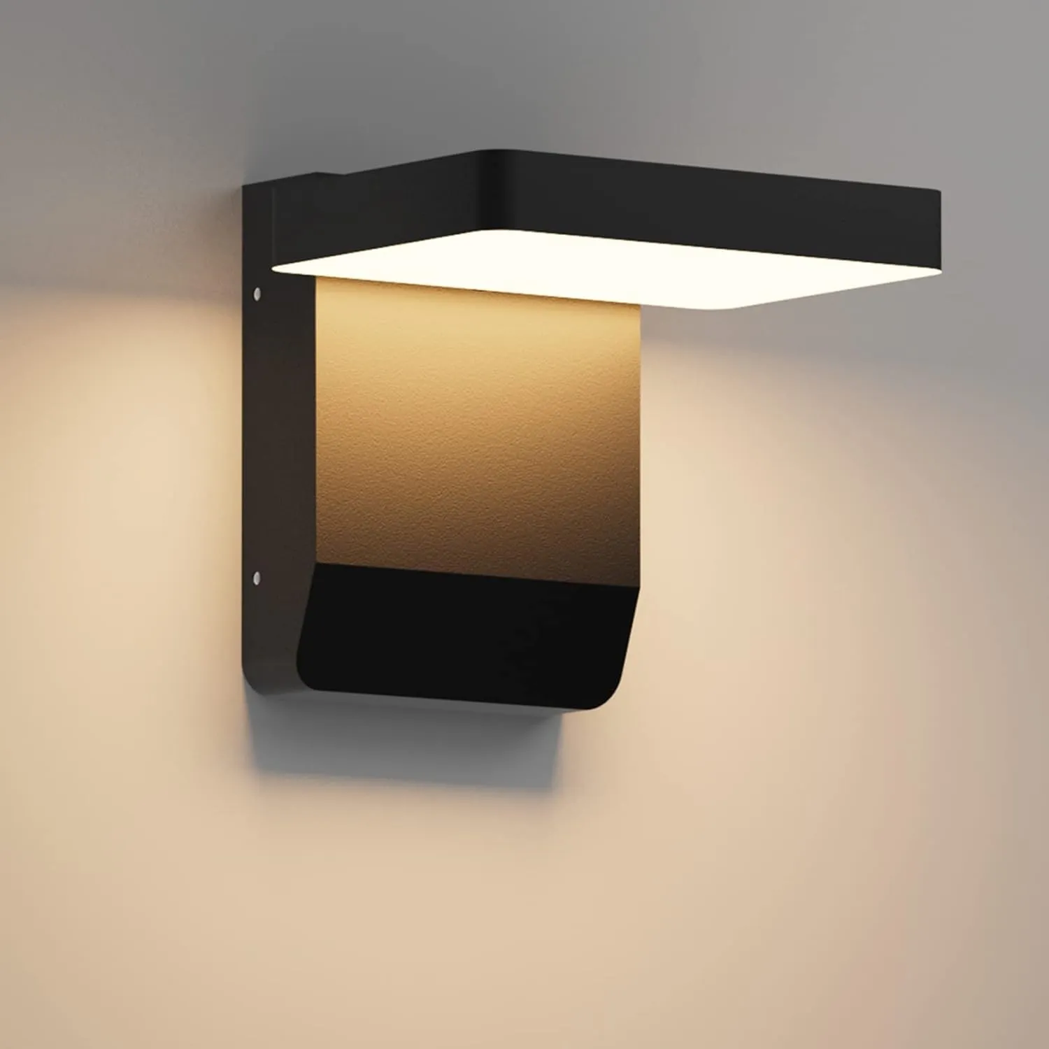 K-Bright 20W LED Wandleuchte Aussen Schwarz