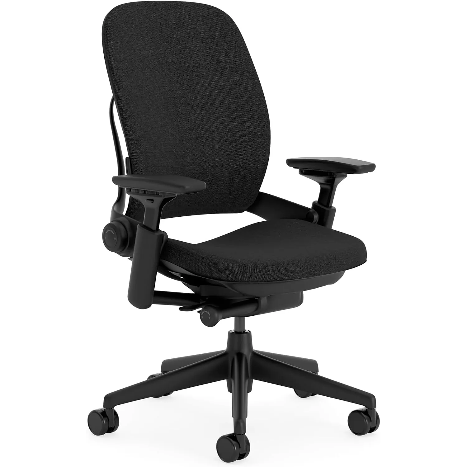 Steelcase Ergonomischer Bürostuhl: Leap, 4D-Armlehnen, Onyx Schwarz
