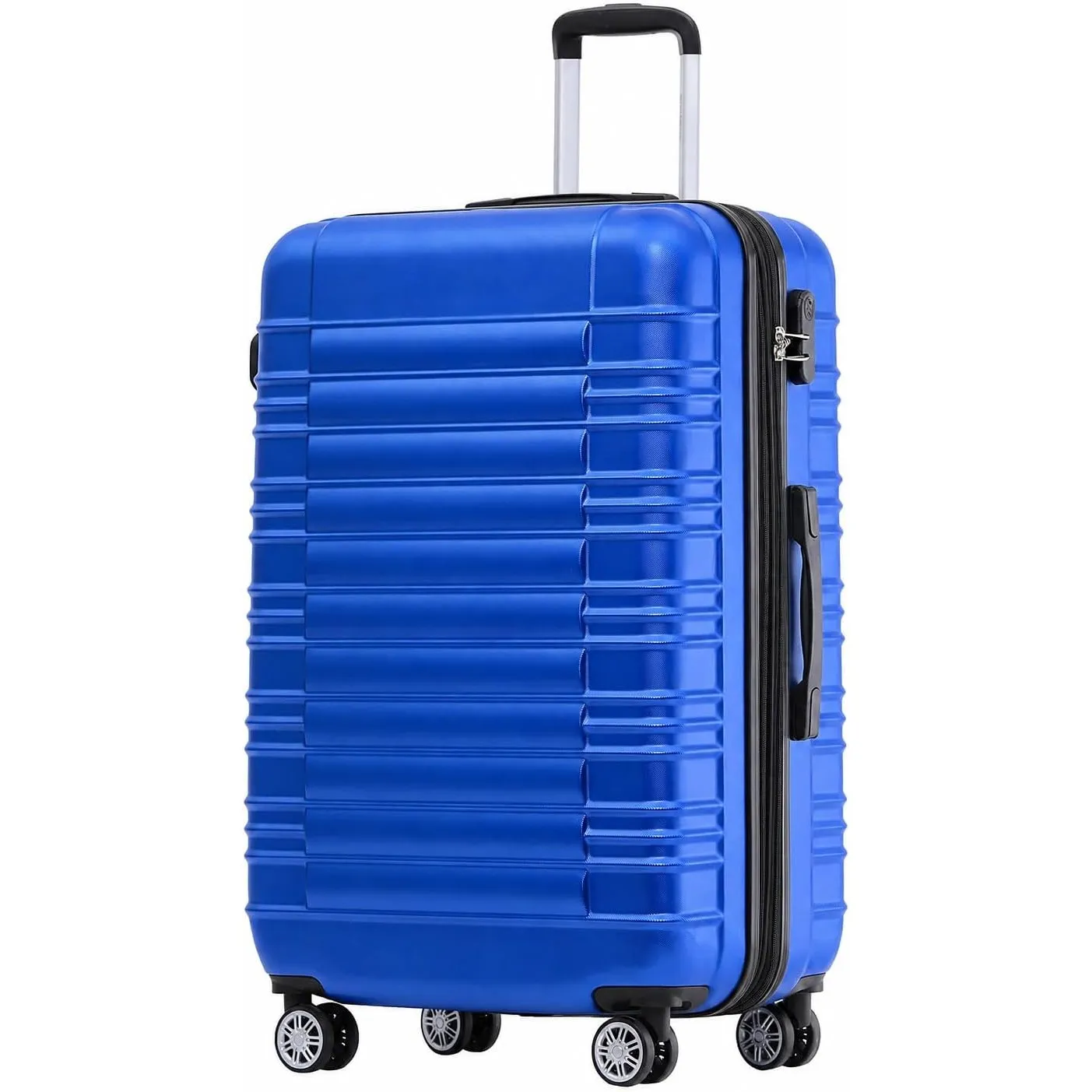 BEIBYE Zwillingsrollen Reisekoffer Koffer Trolleys Hartschale M-L-XL-Set (Blau, XL)