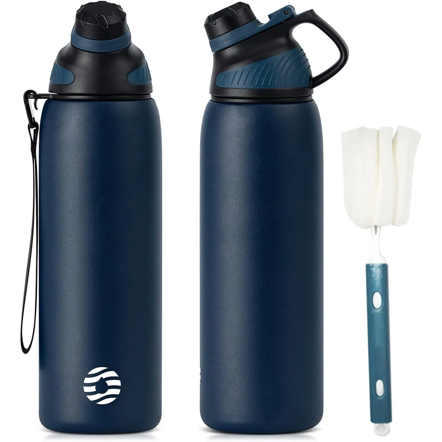Fjbottle Edelstahl Trinkflasche 1L Sport mit Magnetdeckel für Kohlensäure