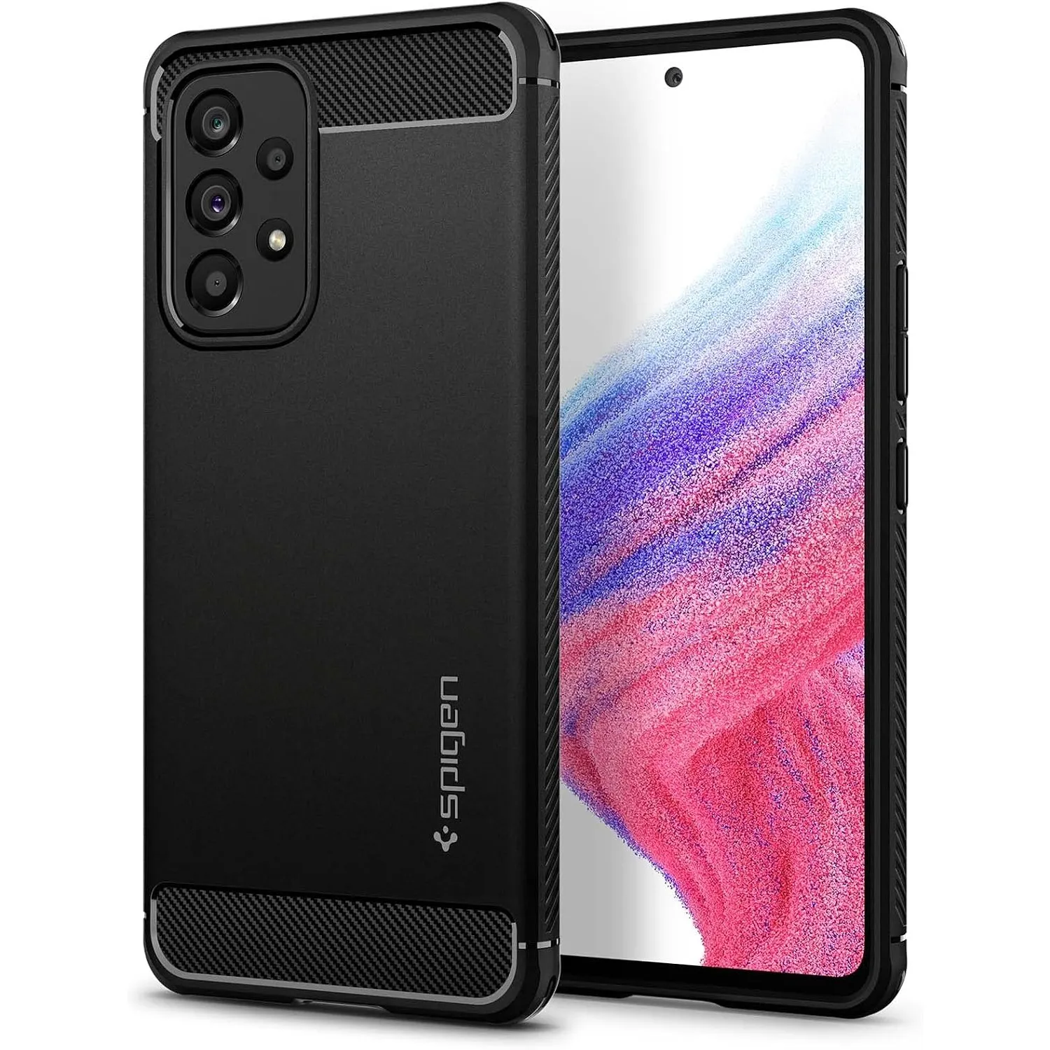 Spigen Samsung Galaxy A53 5G Rugged Armor Hülle -Matte Black