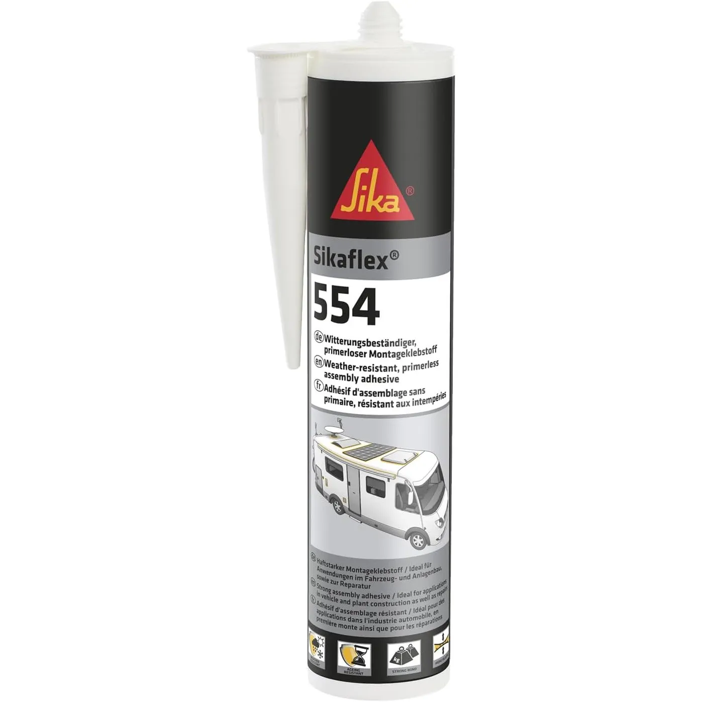 SIKA - Montageklebstoff - Sikaflex-554 - Schwarz - 300ml