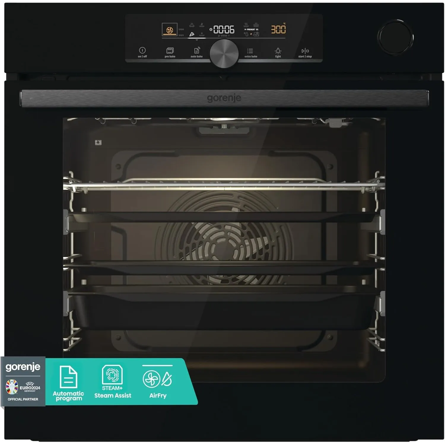 Gorenje 738009 OptiBake Advanced BSA 6747 A04BG Einbau-Backofen / 77L / Hydro/ Heißluft/ AutoBake/ Touch Bedienung/Brat…