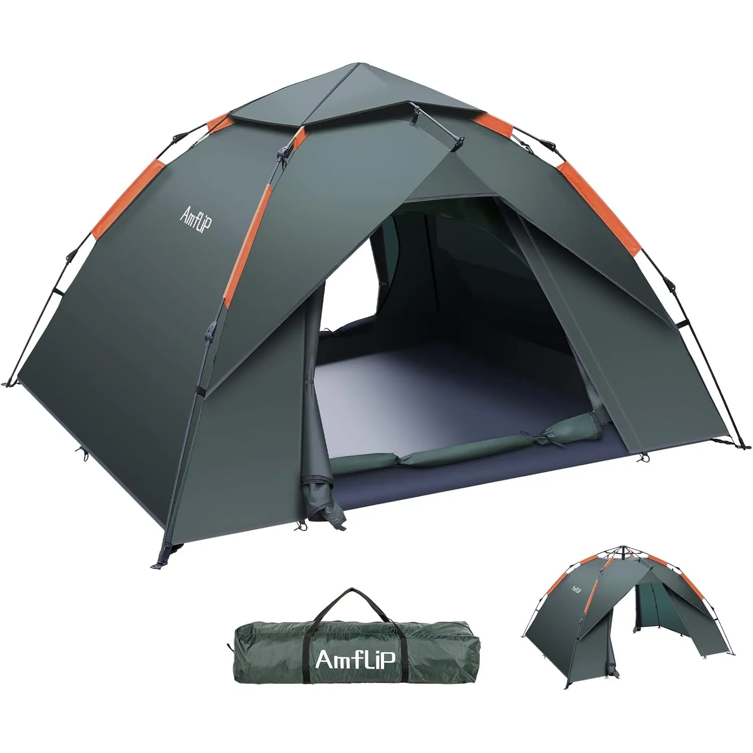 Camping Zelt, 2-3 Personen Automatisches Kuppelzelt Zelt Pop Up Zelt