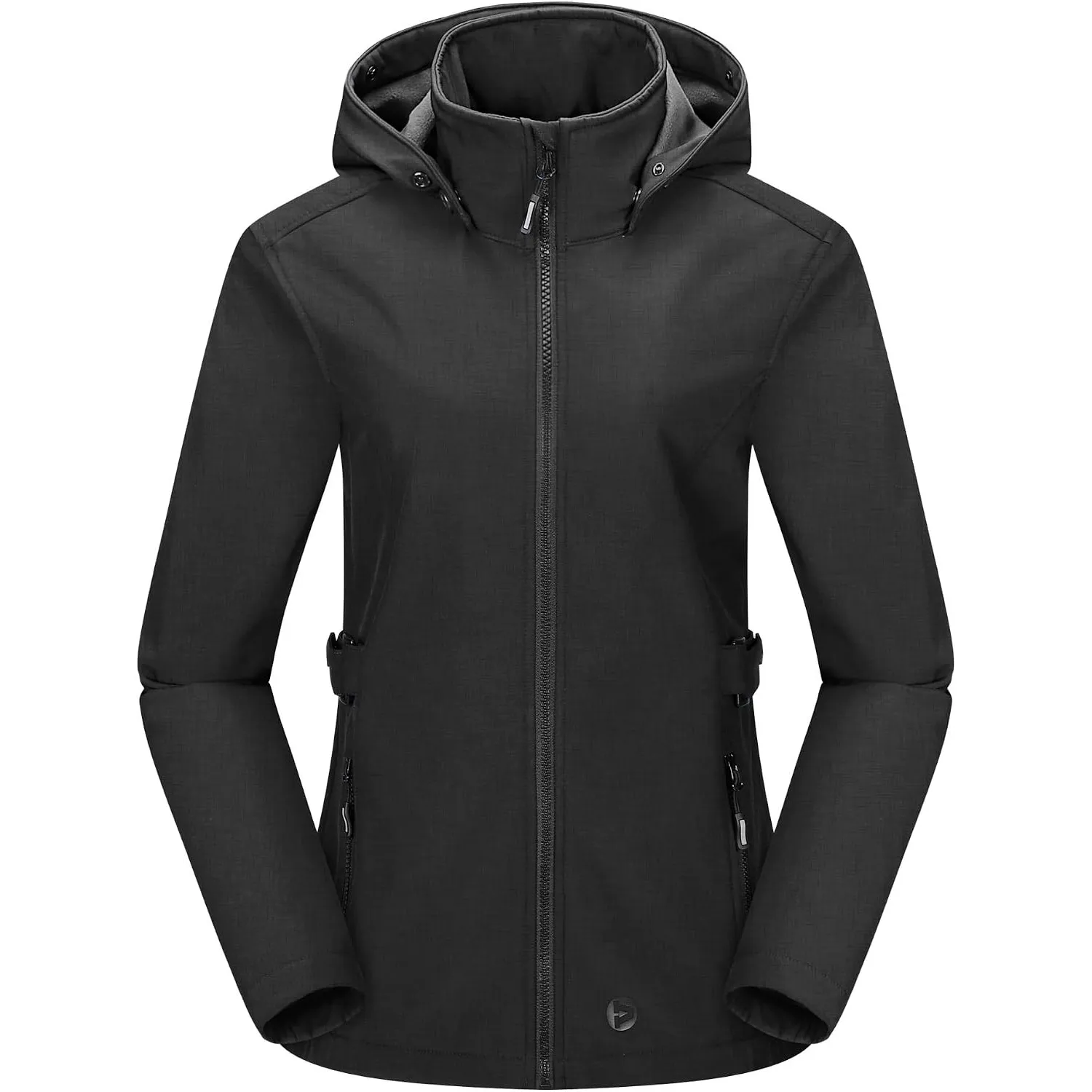 Outdoor Ventures Damen Wasserdichte Softshelljacke mit Abnehmbarer Kapuze