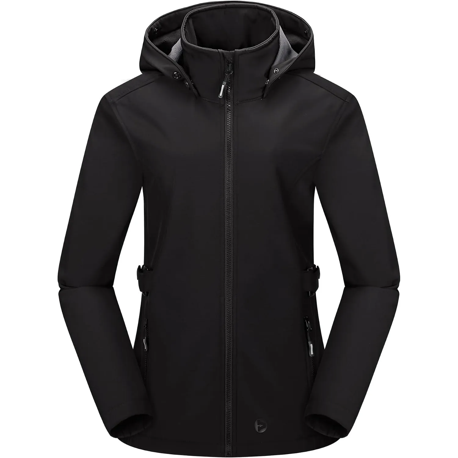 Outdoor Ventures Damen Wasserdichte Softshelljacke mit Abnehmbarer Kapuze