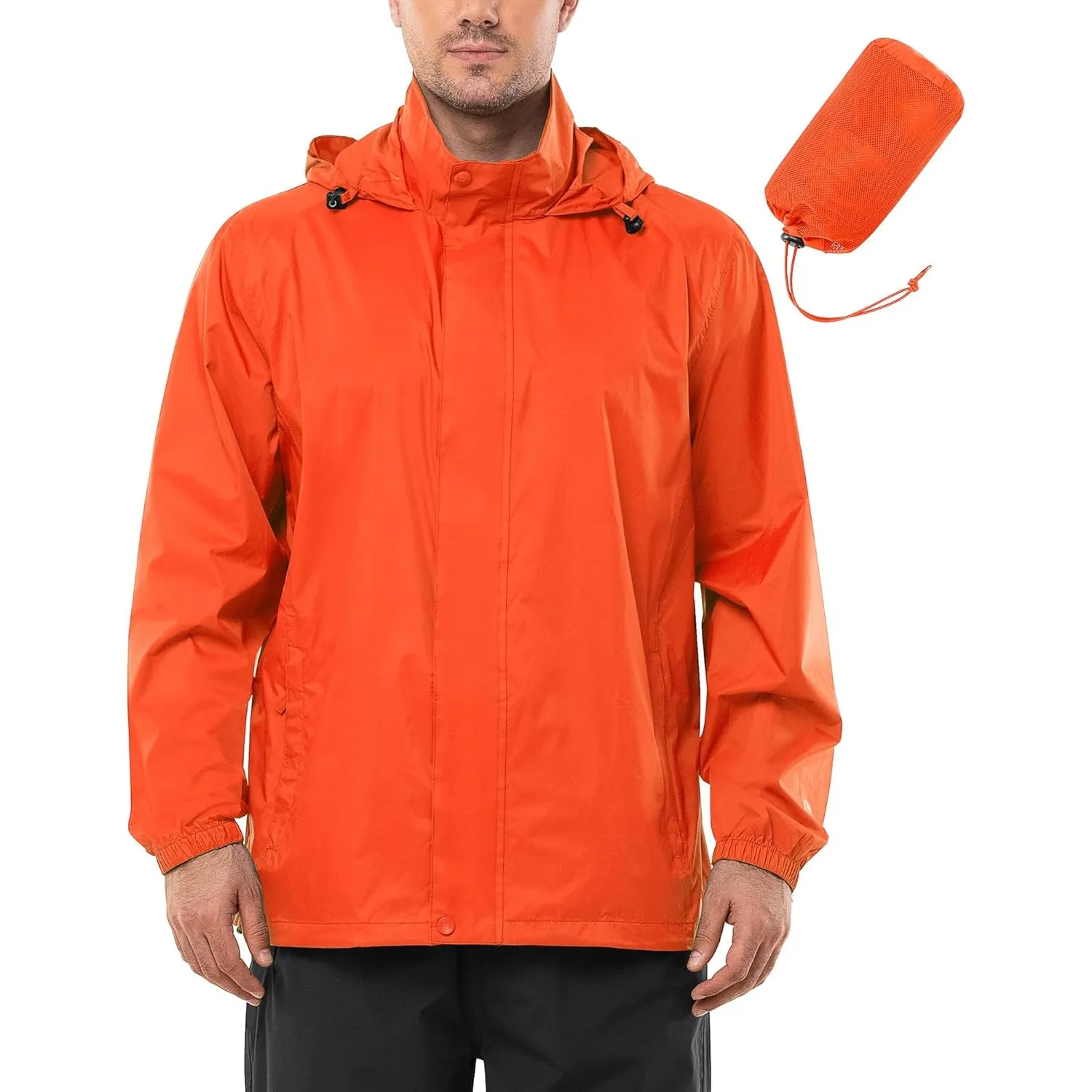 Outdoor Ventures Regenjacke Herren Wasserdicht Ultraleichte Dünne Faltbare Regenmantel Atmungsaktiv Fahrrad Regenjacke …