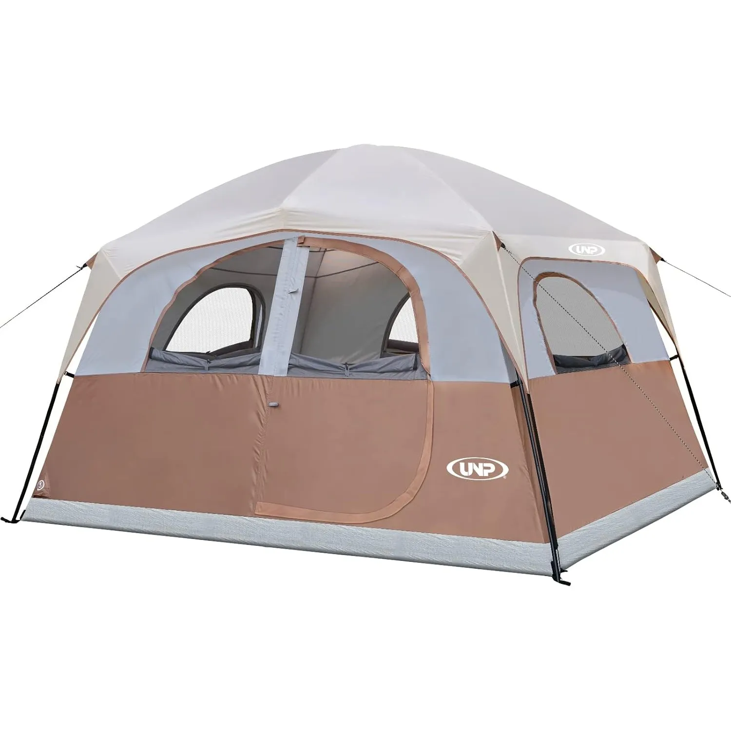UNP Zelte für 6 Personen, wasserdicht, Winddicht, einfache Installation, Doppellagiges Familien-Campingzelt – 3 x 2,7 x…