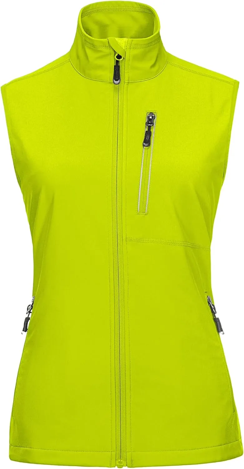 33,000ft Damen Leichte Laufweste Outdoor Softshell Weste Frau Ärmellose Jacke Winddichte Wasserdichte Atmungsaktive Ves…