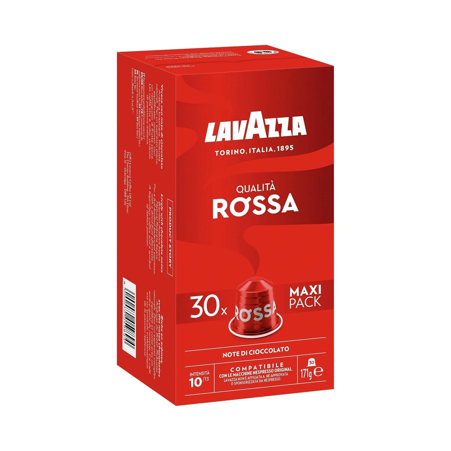 Lavazza Qualità Rossa, 30 Kapseln, Nespresso kompatibel