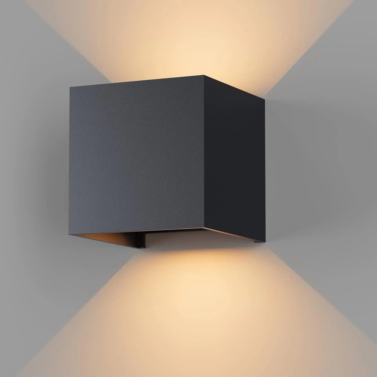 K-Bright 12W Außenlampe Auf und ab Einstellbarer Lichtstrahl, Anthrazit