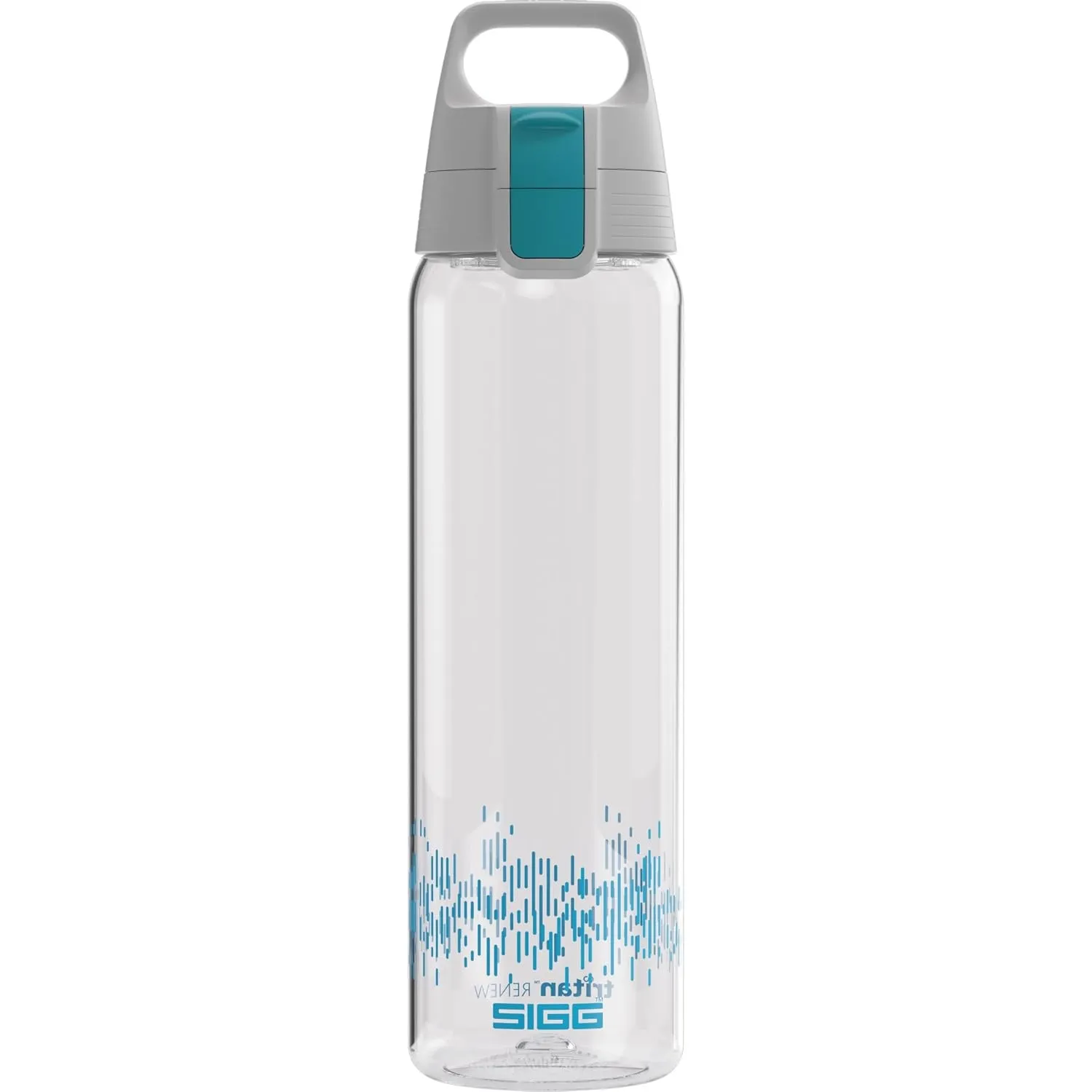 SIGG - Tritan Trinkflasche - Sportflasche Total Clear ONE MyPlanet Aqua - kohlensäurehaltige Getränke - Spülmaschinenfe…