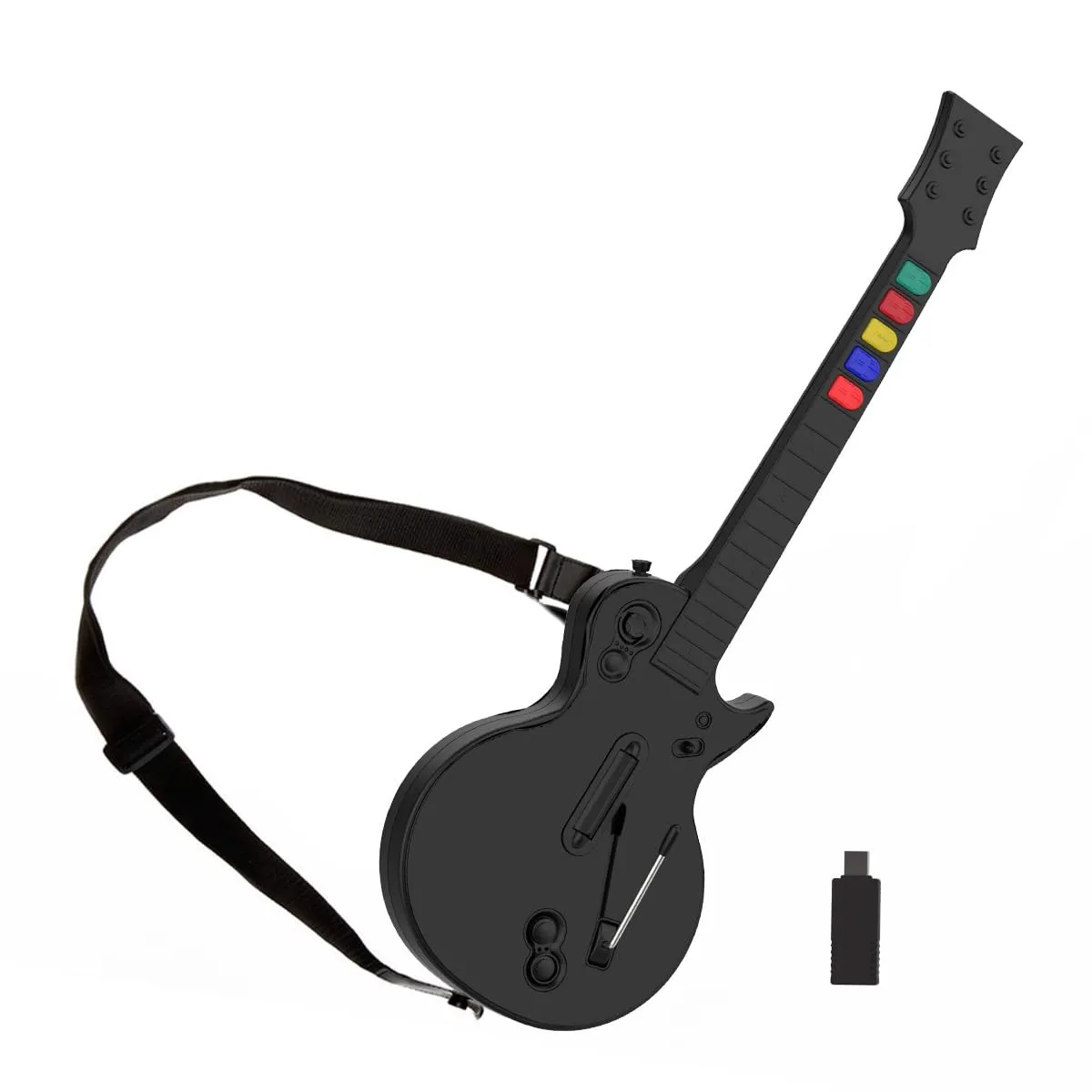 NBCP Guitar Hero, Drahtlose Verbindungstechnologie, Gitarren-Spiel, Gitarren Controller, Kompatibilität mit PC & PS3, V…