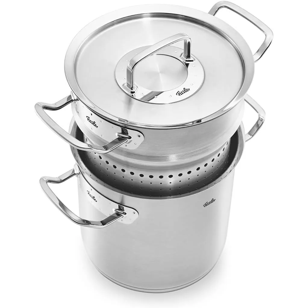 Fissler, Original-Profi Collection Multistar Spargeltopf (6 L, Ø 20 cm), Edelstahl, Deckel & Siebeinsatz, Induktion