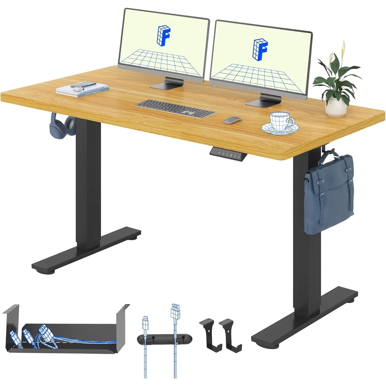 FLEXISPOT Höhenverstellbarer Schreibtisch Basic 160x80cm