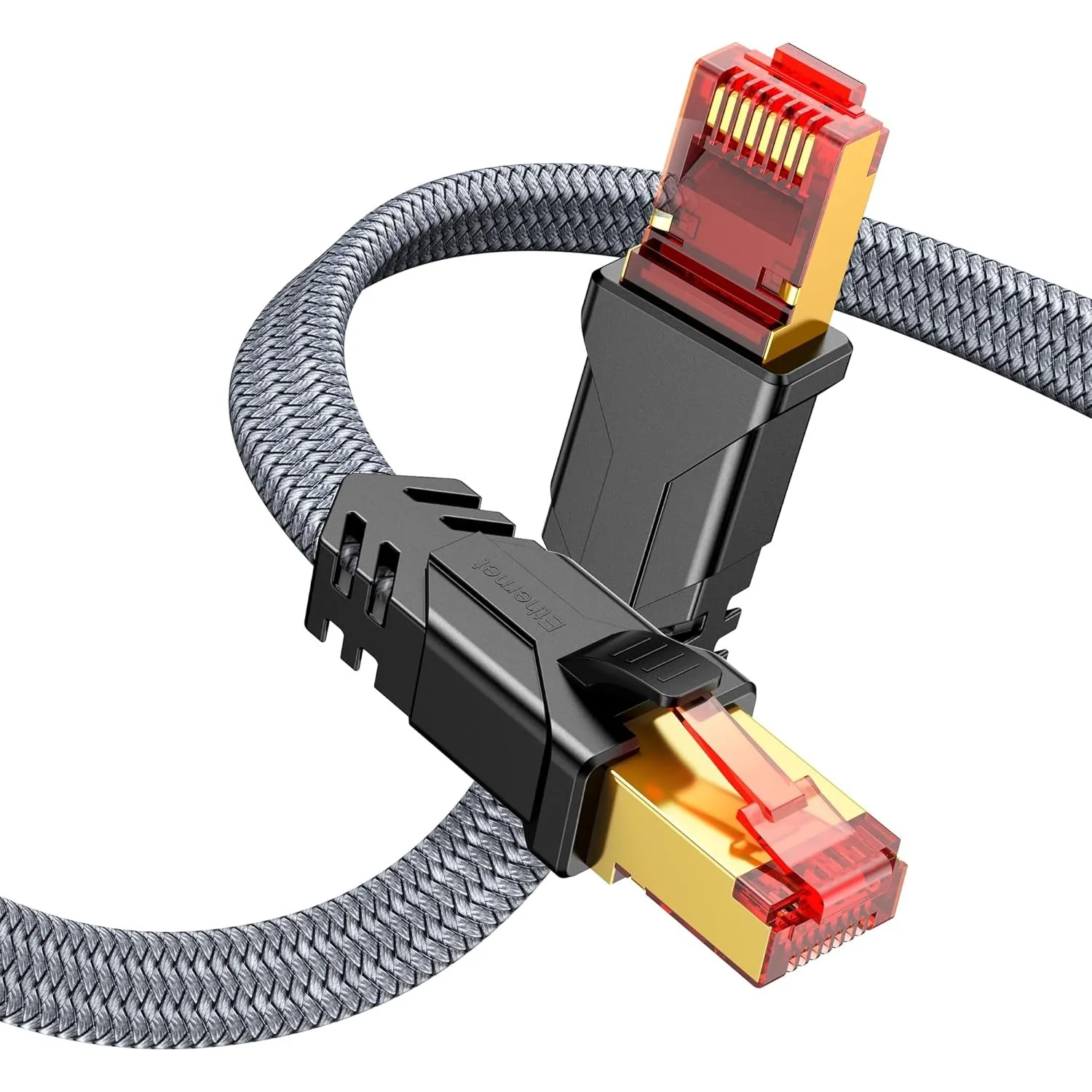SNOWKIDS Cat 8 LAN Kabel 3m, 40Gbps Netzwerkkabel Ethernet Kabel 2000MHz S/FTP RJ45 Gigabit Nylon Patchkabel für PS5 Ro…