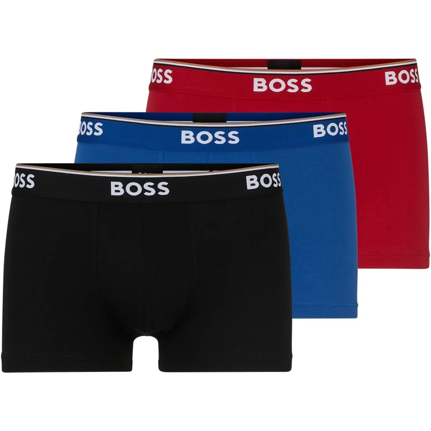 BOSS 3er Pack Herren Trunks Power Boxer Boxershorts Unterhosen Cotton Stretch