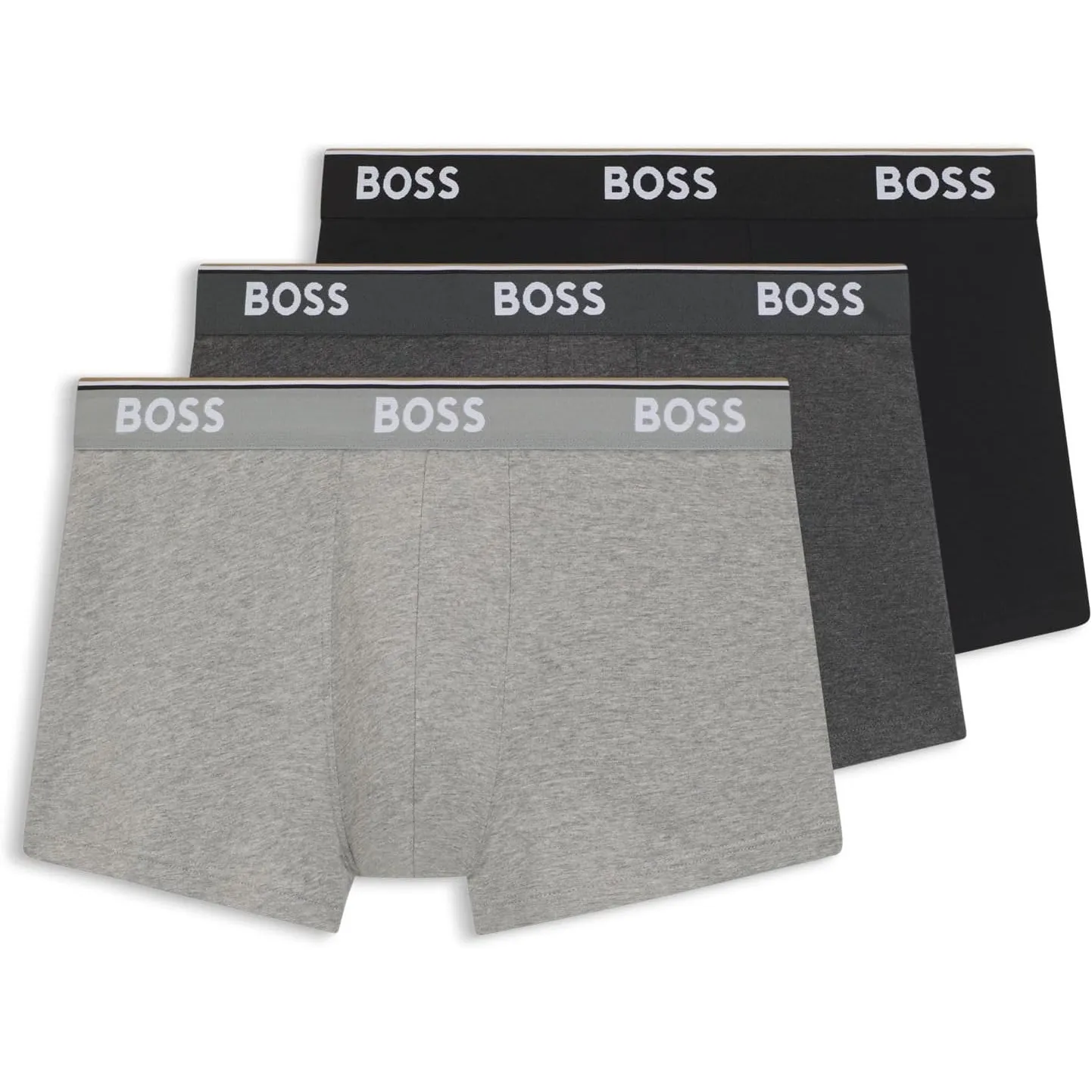 BOSS 3er Pack Herren Trunks Power Boxer Boxershorts Unterhosen Cotton Stretch