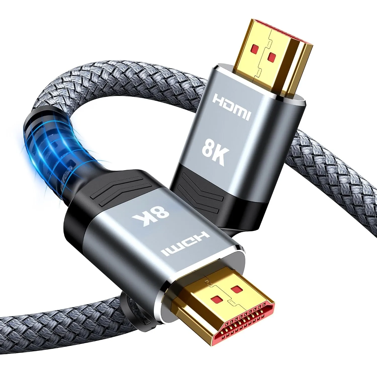 SNOWKIDS 10K 8K HDMI 2.1 Kabel 1M, HDMI Kabel 48Gbps Ultra High Speed