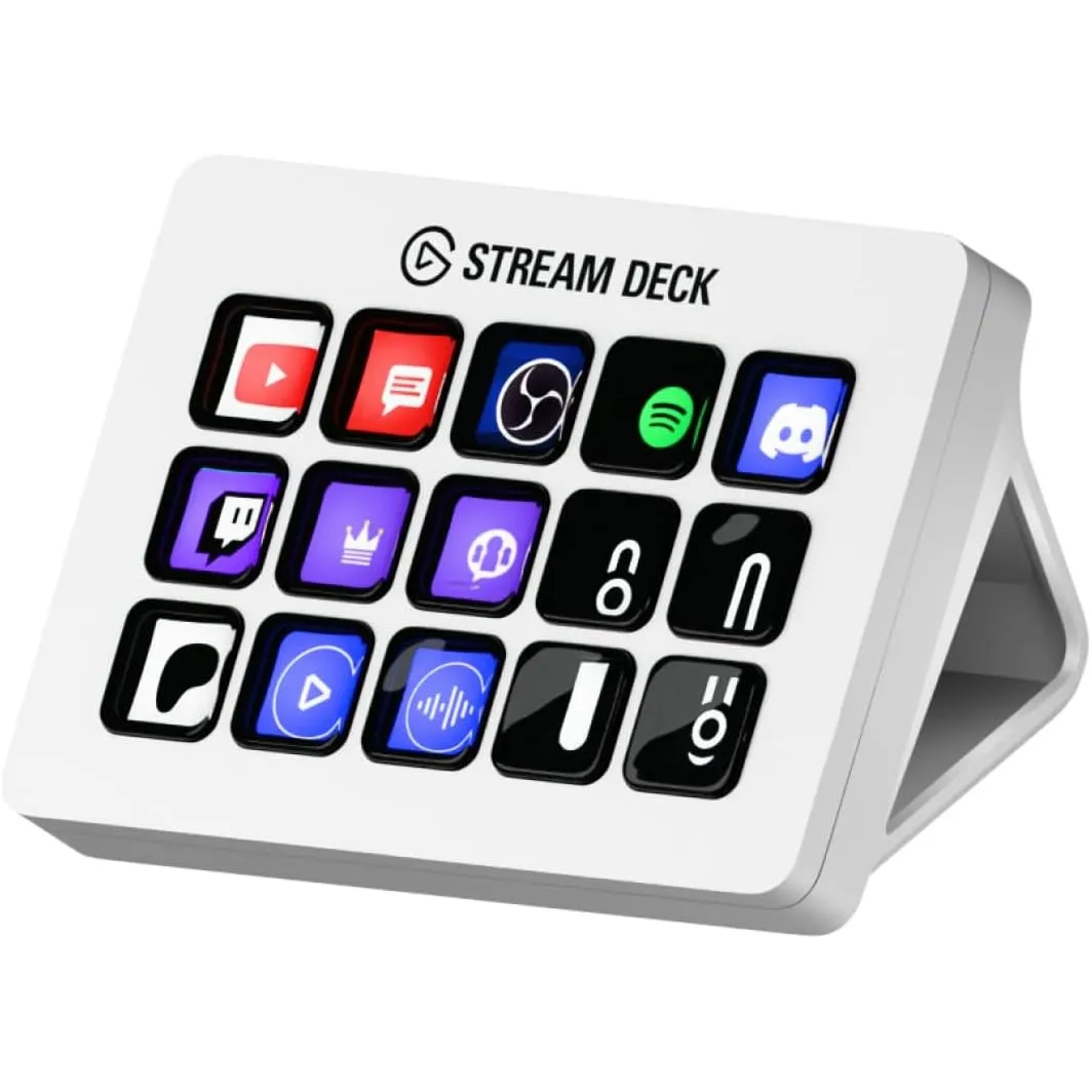 Elgato Stream Deck MK.2 Weiß Studio-Controller, 15 Tasten