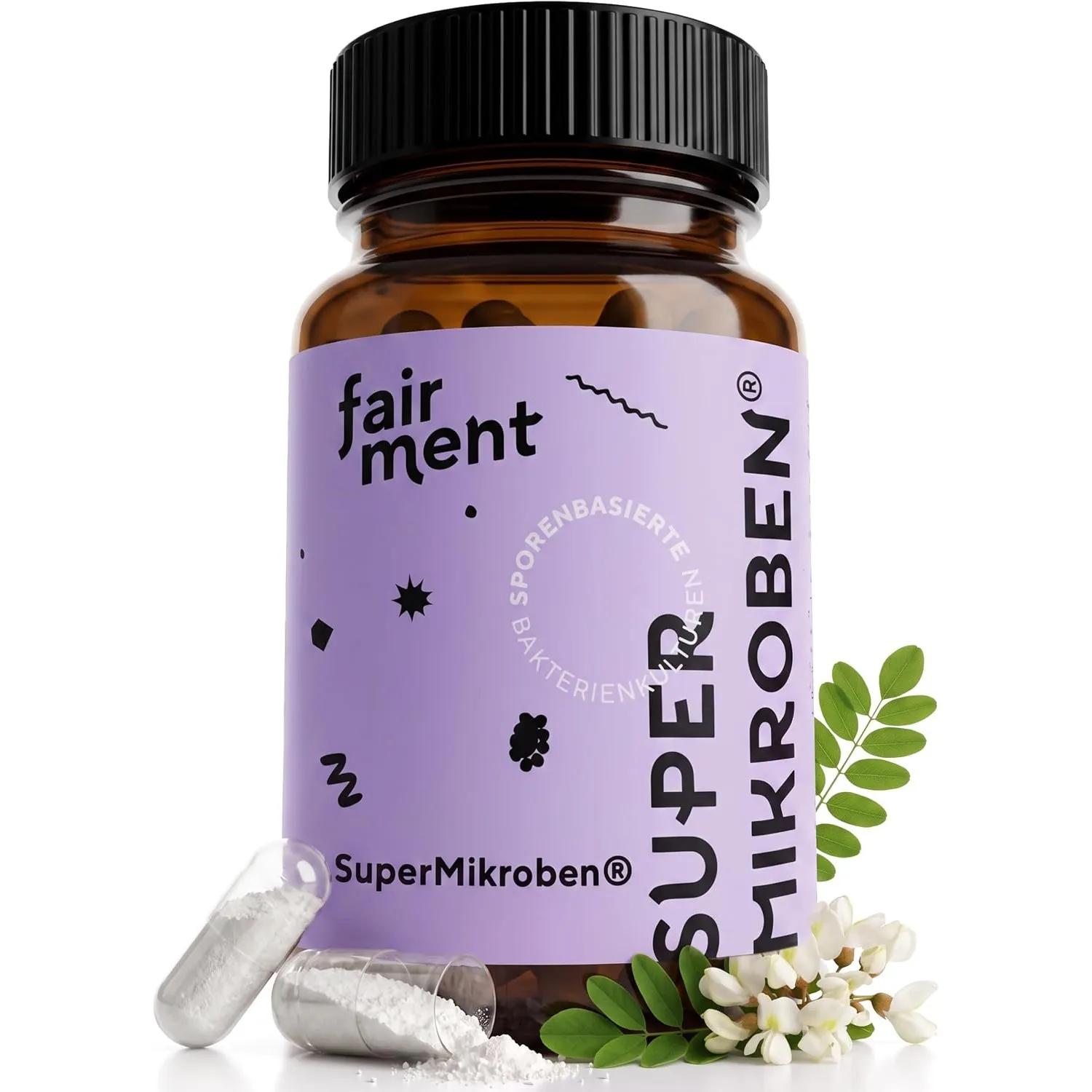 fairment SuperMikroben® Bakterien Stämme 3 MRD KBE/Tagesdosis, mit Zink, vegan, histamin-freundlich und hochdosiert, 60…
