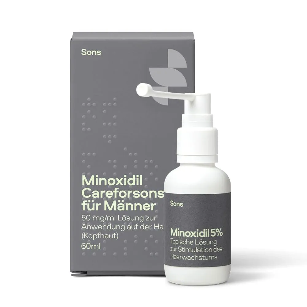 Sons Minoxidil 5% Lösung (1x60ml) für Männer bei Haarausfall, Klinisch bewährte Behandlung, fördert Haarwachstum & Haar…