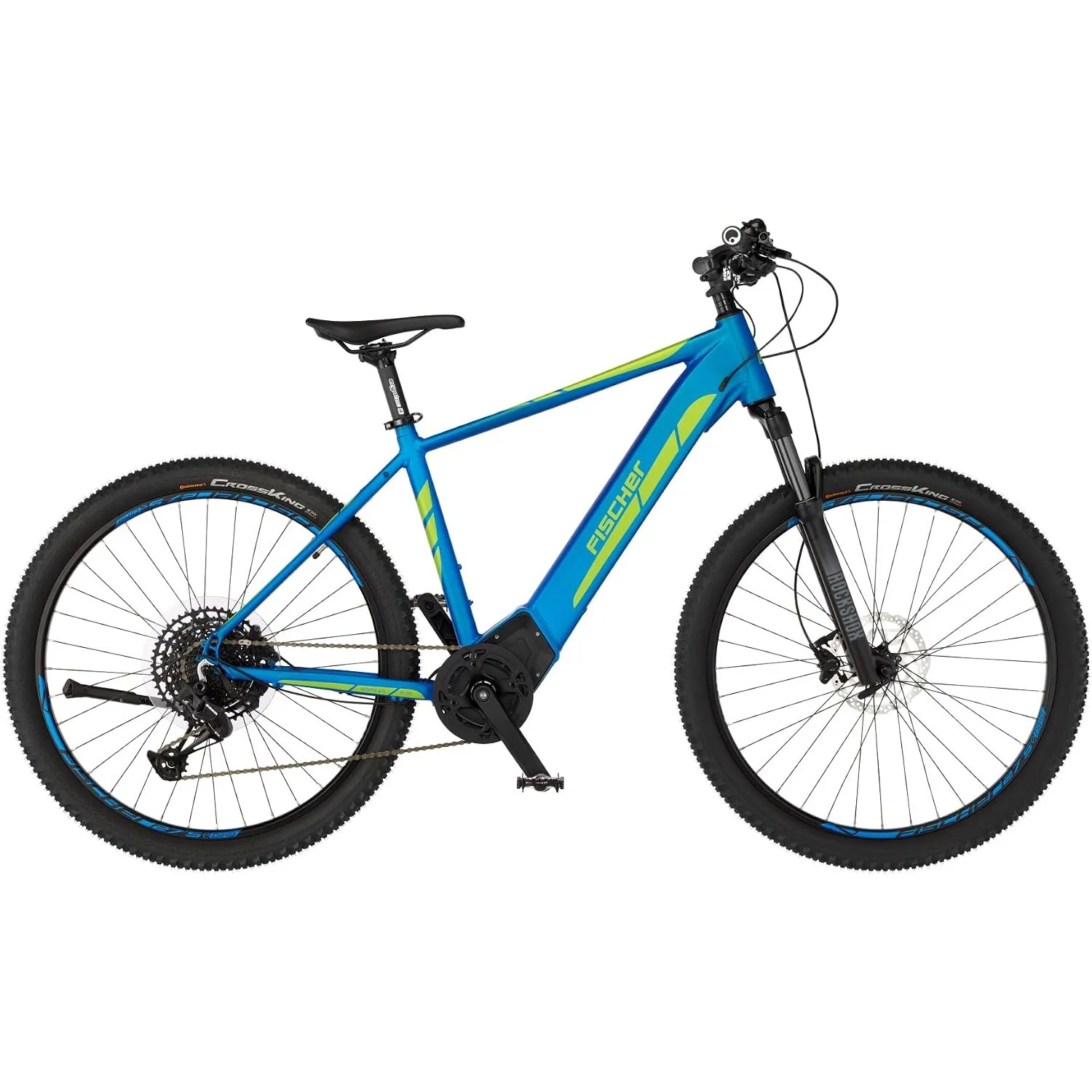 Fischer E-Bike MTB MONTIS 6.0i, Elektrofahrrad für Damen und Herren, RH 51 cm, Mittelmotor 90 Nm, 36 V Akku im Rahmen, …