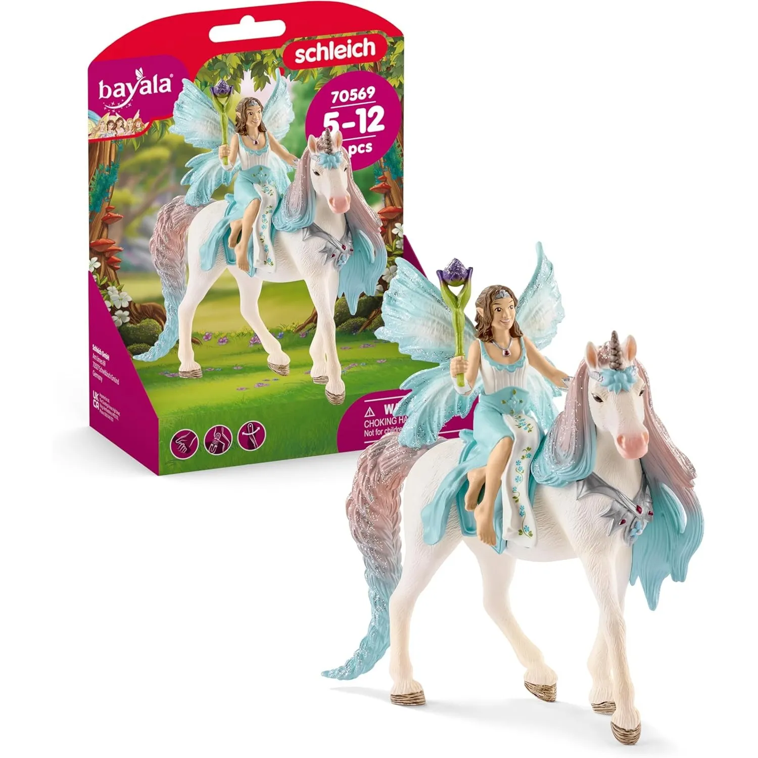 SCHLEICH BAYALA | Eyela mit Einhorn 70569 | Elfe mit Zepter & Einhorn mit Magnet | tolles Geschenk für Mädchen und Jung…