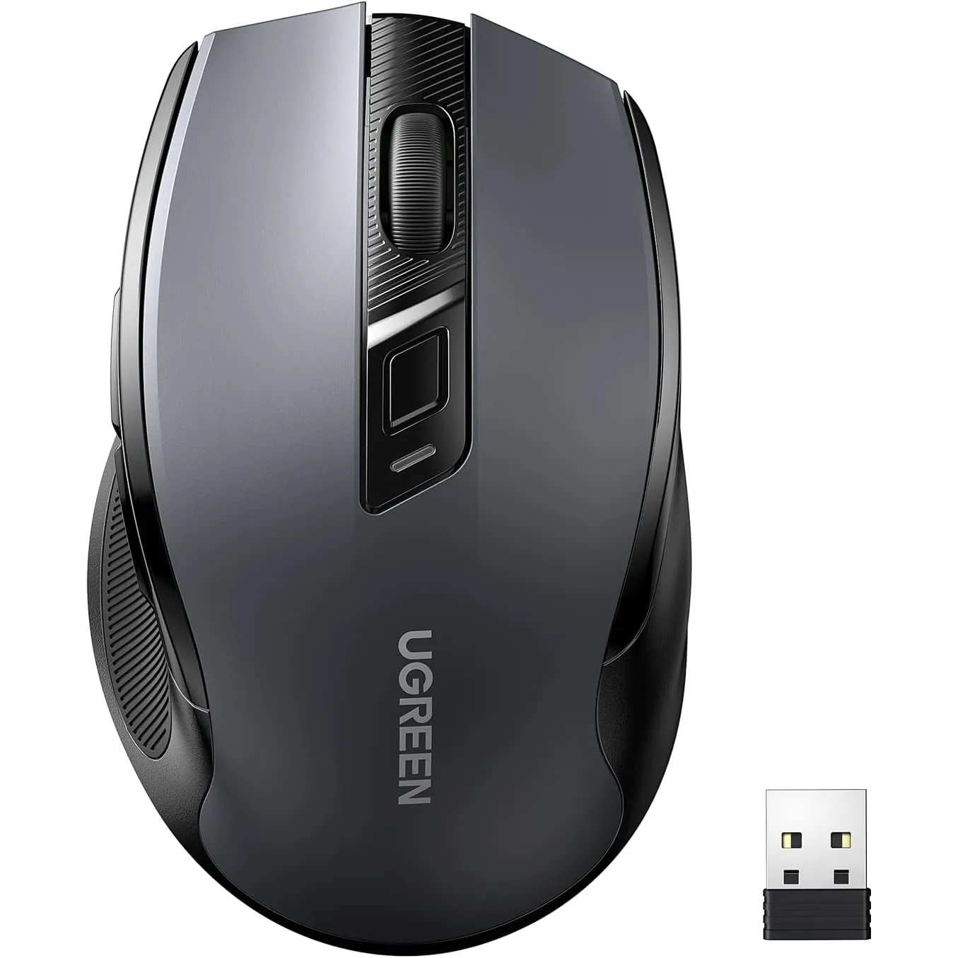 UGREEN 2.4G Maus kabellos mit 4000 DPI Wireless Mouse mit USB Empfänger | Ergonomisches Design 18 Monate Akkulaufzeit, …
