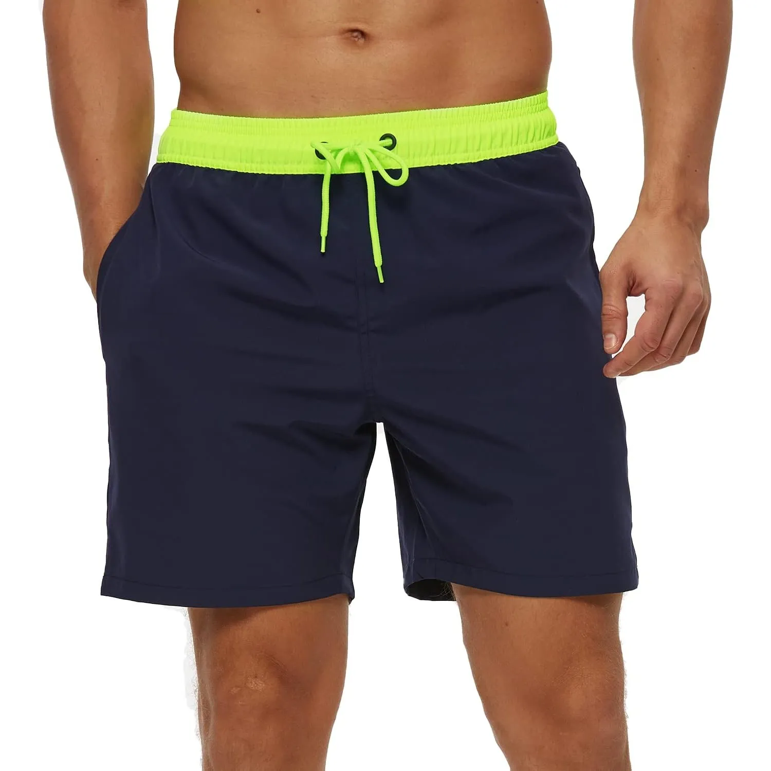 Arcweg Badehose für Herren mit Reißverschlusstasche Atmungsaktiv Wasserabweisend Badeshorts Männer Trainingsshorts Elas…