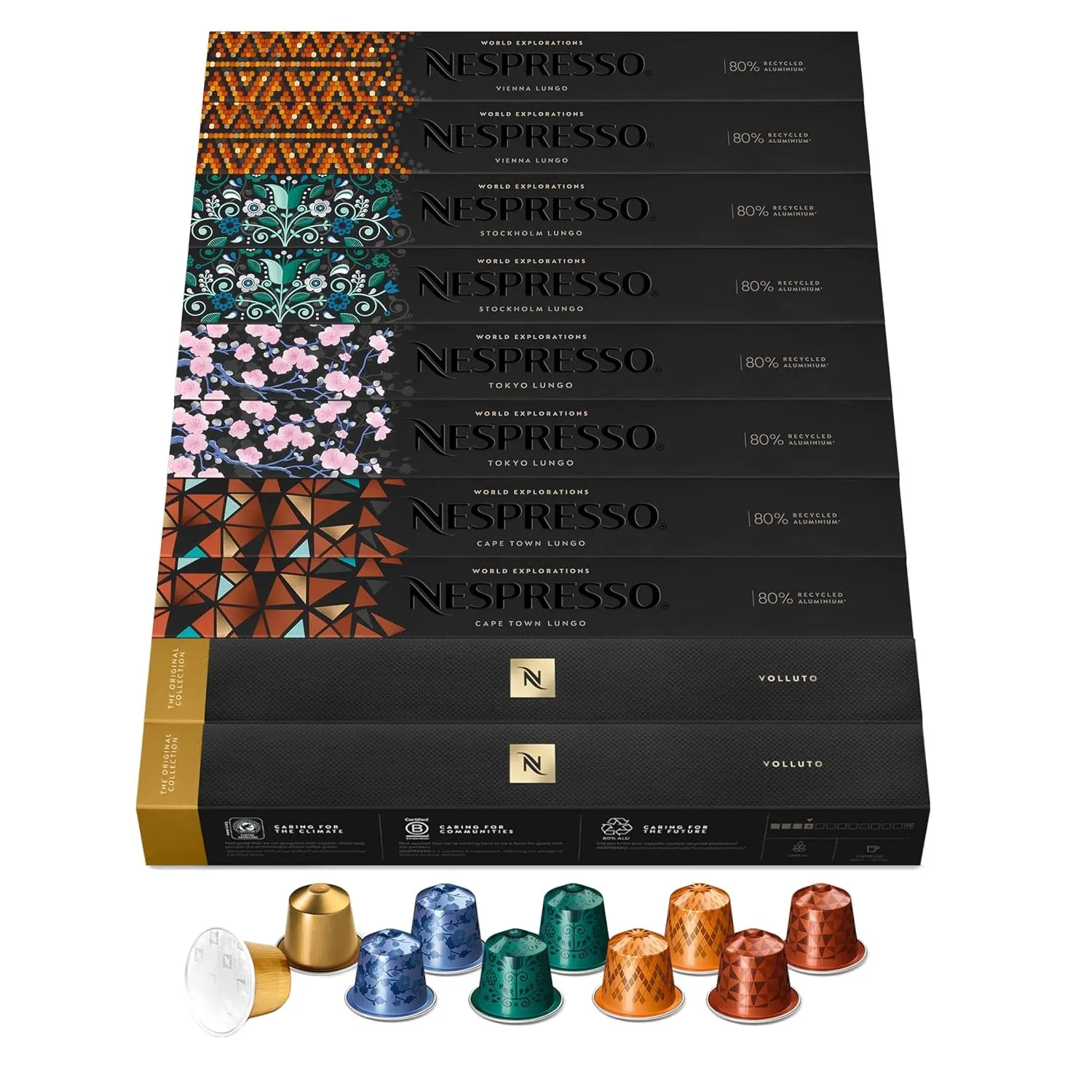 NESPRESSO ORIGINAL Lungo & Espresso Auswahl 100 Kaffeekapseln
