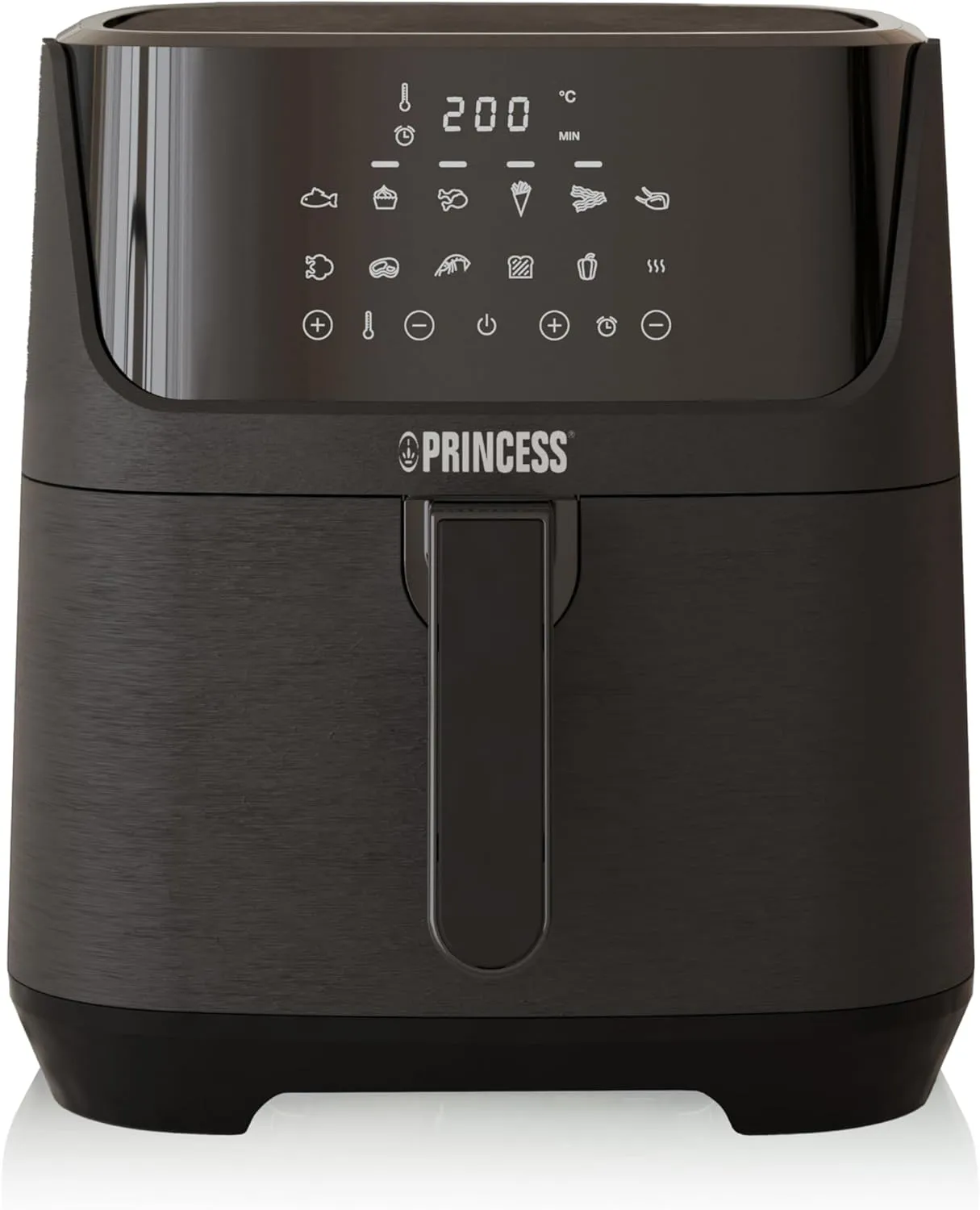 Princess Digitale Heißluftfritteuse 6,5 L mit Trennwand, 12 Programme, Touchscreen, Bis zu 60% Energieersparnis, Fettar…
