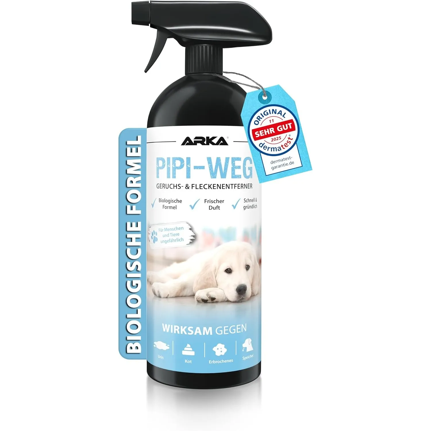 Enzymreiniger Hundeurin 750 ml – extrem stark gegen Hundepipi, Uringeruch & Flecken – biologisch, tierfreundlich und id…