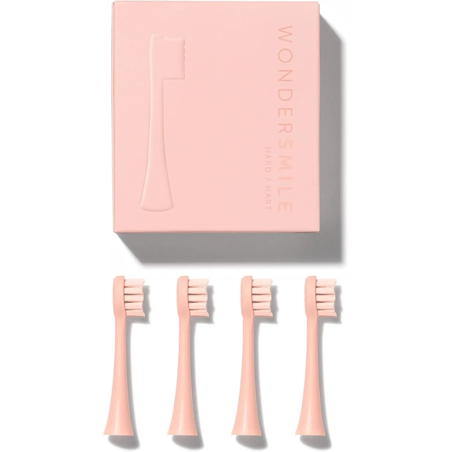 Wondersmile Ersatzköpfe Schallzahnbürste (Hart, Atomic Rose, 4er-Pack)