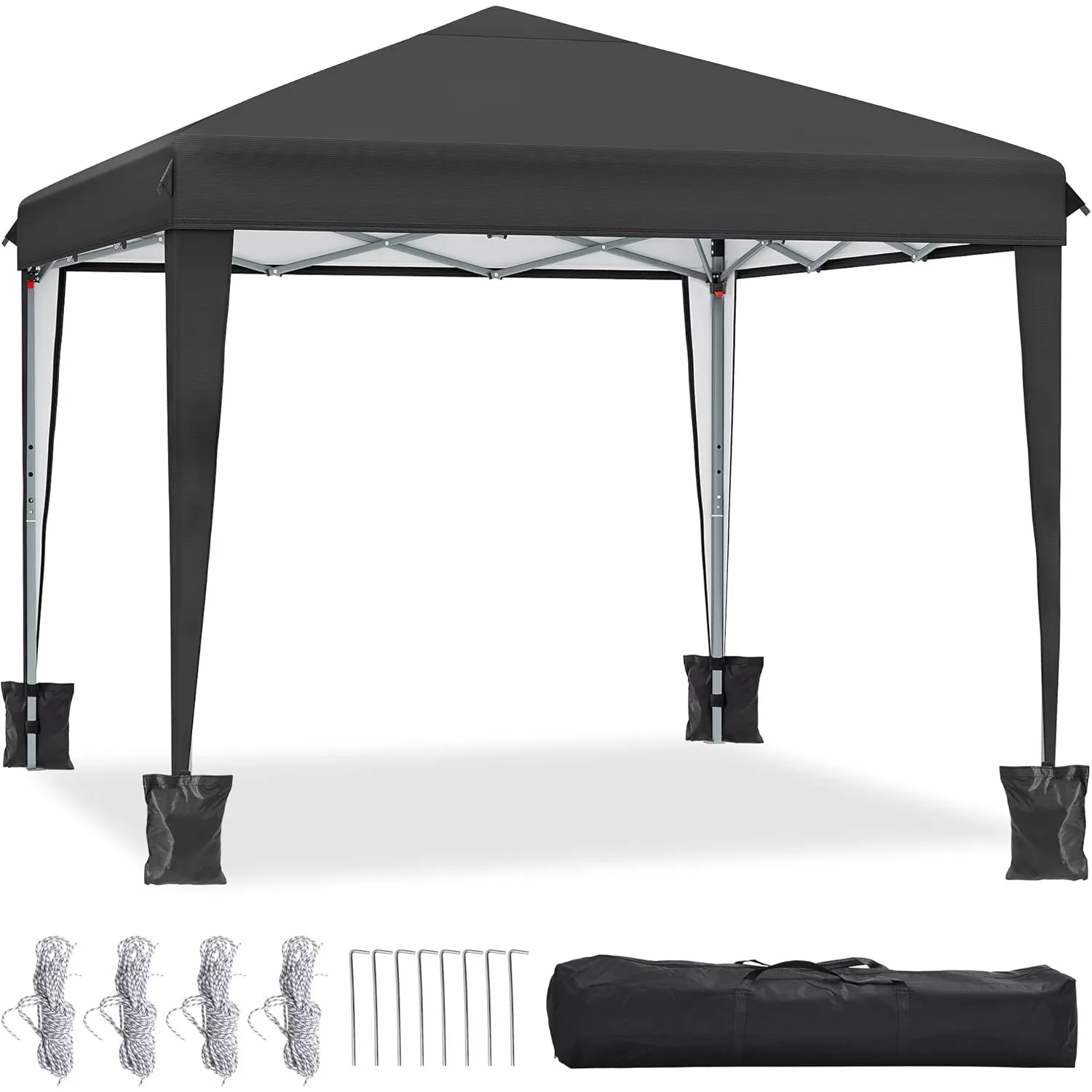 YITAHOME 3X3Meter Outdoor Pop Up-Pavillon mit Seite Faltpavillon, Wasserdichter Faltbarer Gartenpavillon Für Alle Jahre…