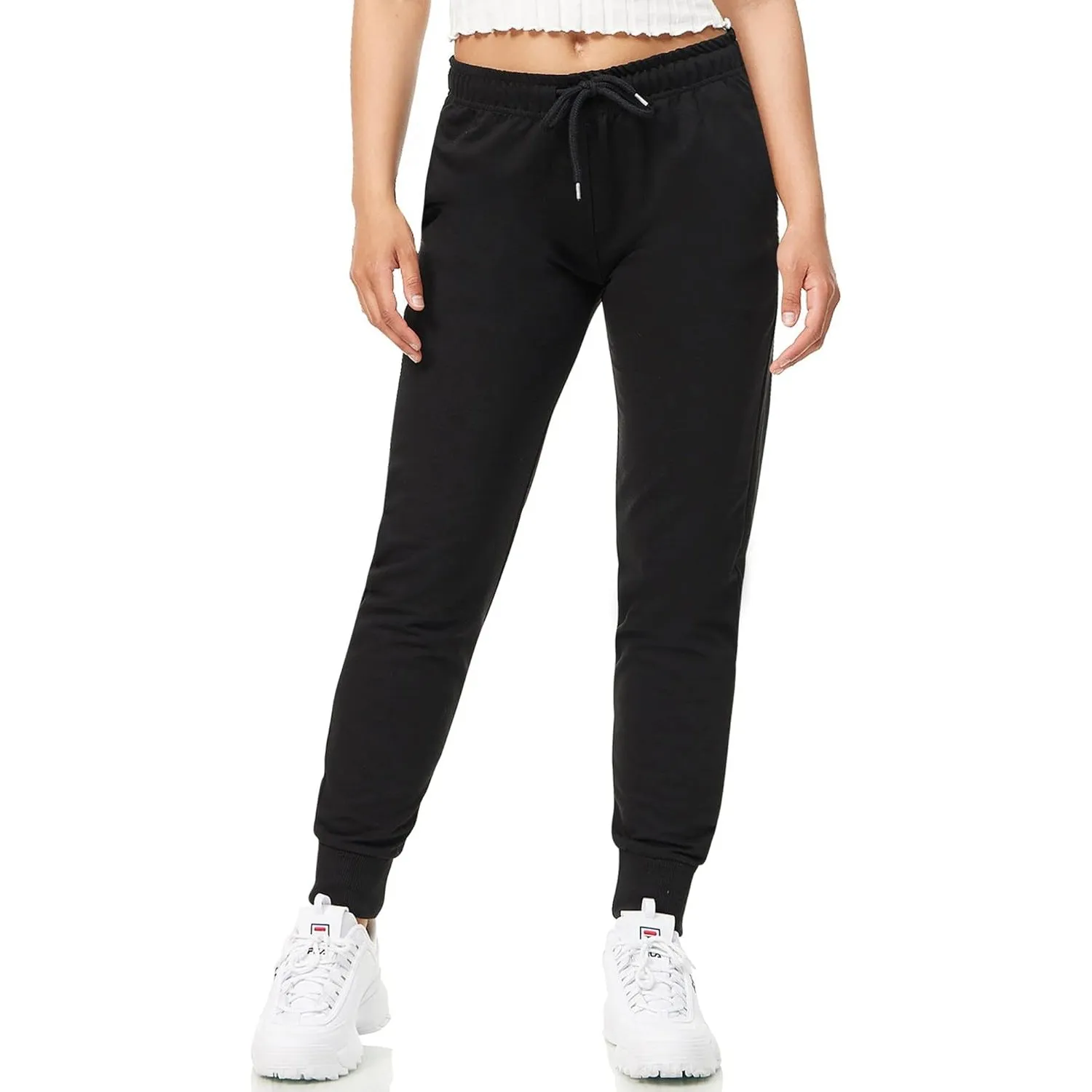ROSS CAMP Jogginghose Damen - Sporthose Frauen Baumwolle, Trainingshose Fitness High Waist, Sweatpants Slim Fit Freizei…
