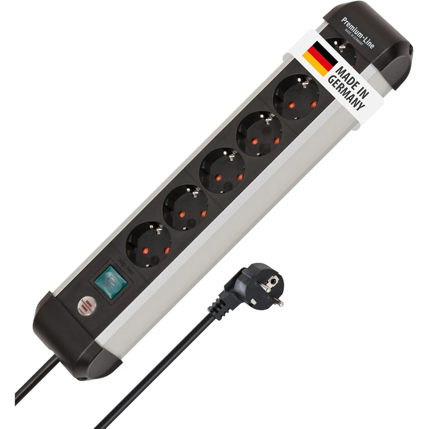 Brennenstuhl Premium-Alu-Line Steckdosenleiste 6-Fach, 3m