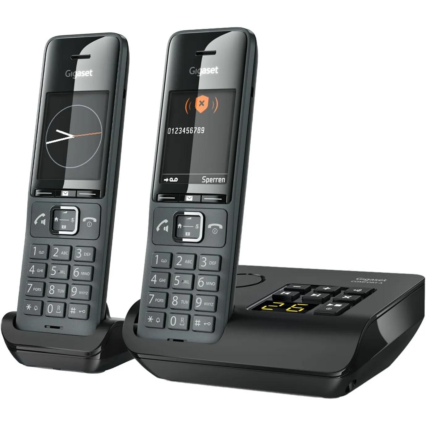 Gigaset Comfort 520A Duo - 2 Schnurlose DECT-Telefone mit Anrufbeantworter - Beste Audioqualität mit Freisprechfunktion…