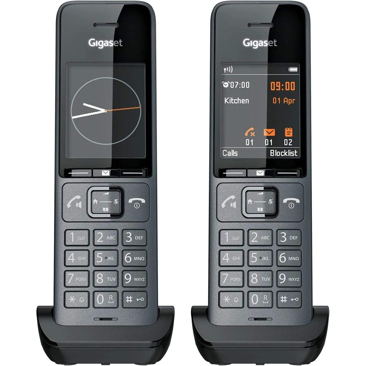 Gigaset Comfort 520HX Duo - 2 DECT-Mobilteile mit Ladeschale - Fritzbox-kompatiel, Schnurloses Telefon für Router & DEC…