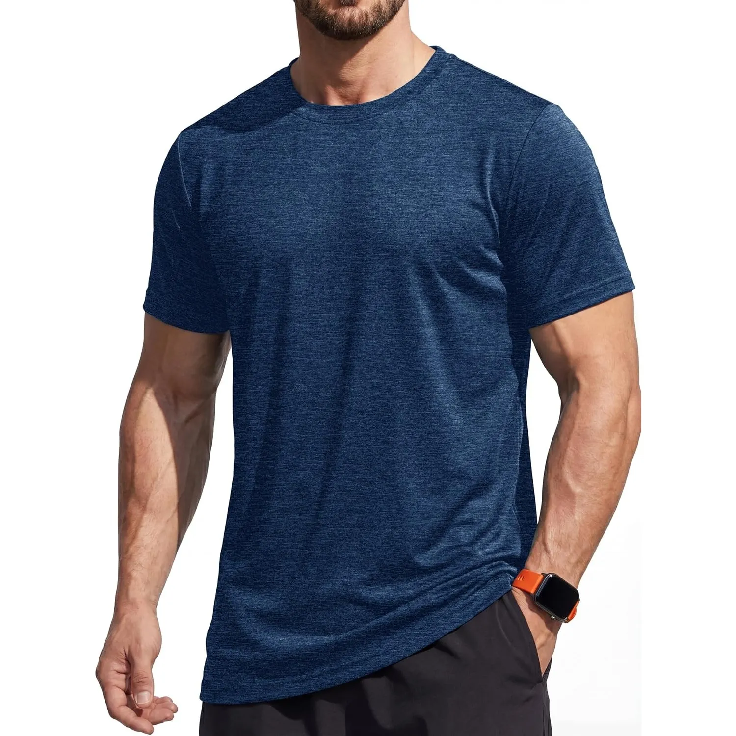 MAGCOMSEN Herren Sportshirt Atmungsaktiv Laufshirt Leichte Trainingsshirt Funktionsshirt Wandershirt Sommer Kurzarm T-S…