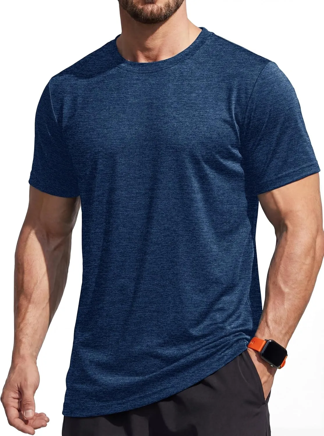 MAGCOMSEN Men's Sports Shirt Breathable Running Shirt Lightweight Training Shirt Functional Shirt Hiking Shirt Summer S…
