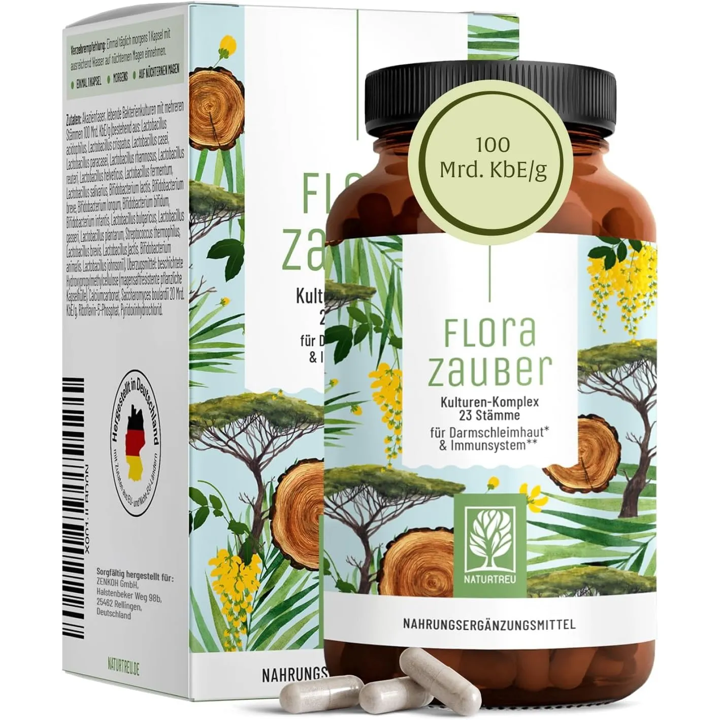 NATURTREU® Kulturen Komplex magensaftresistent & vegan - 23 Bakterienstämme