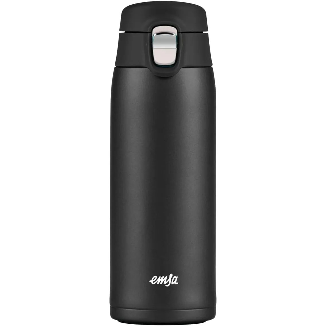 Emsa N21517 Travel Mug Light Isolierbecher, Fassungsvermögen: 0,4 L, extra-schlankes Format, Leichtgewicht, Edelstahl, …
