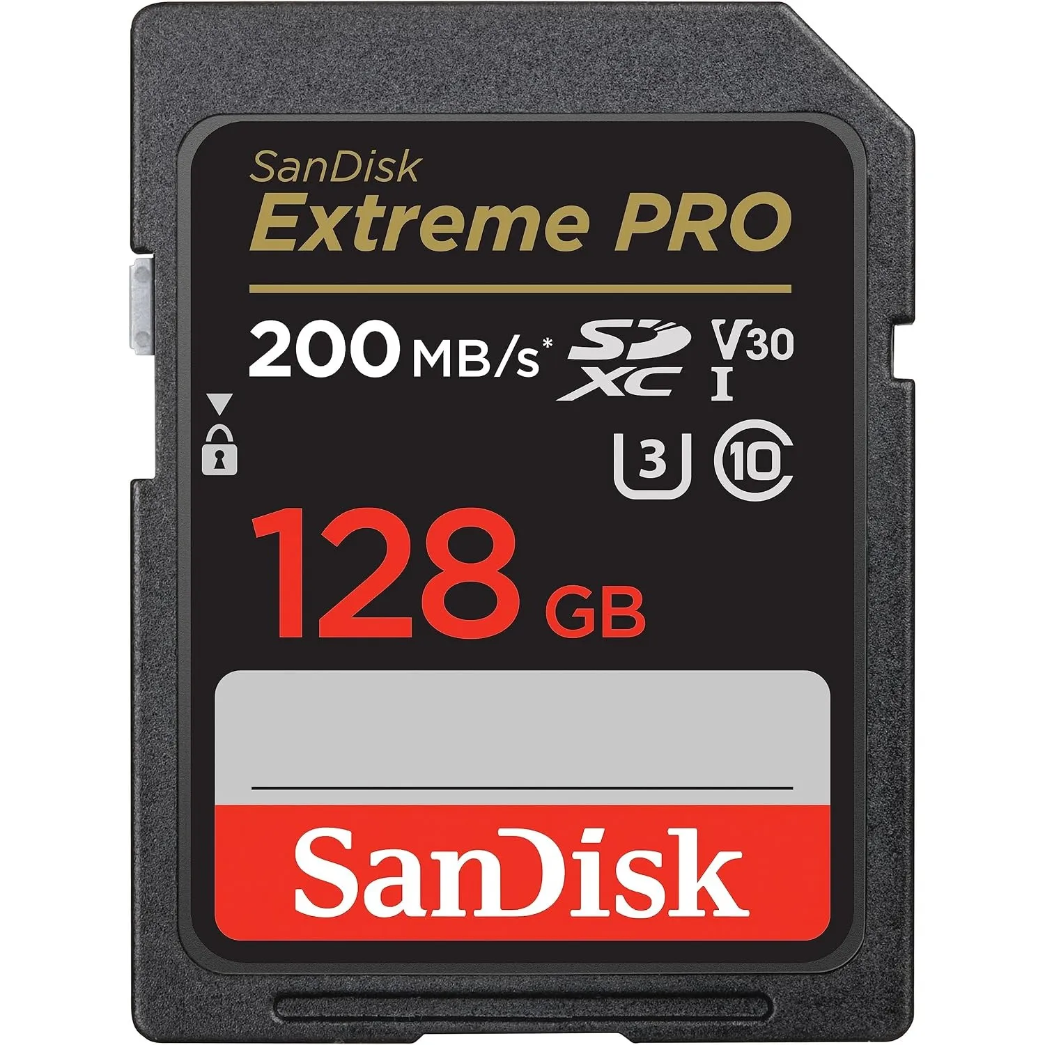 SANDISK Extreme PRO SDXC Speicherkarte 128 GB, bis zu 200 MB/s Lesen